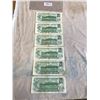 Image 4 : 6 1 DOLLAR BILLS 1973