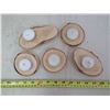 Image 2 : 5X HOMEMADE WOODEN CANDLE HOLDERS
