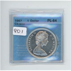 1967 ONE DOLLAR PL-64 CCCS