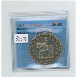 1973 ONE DOLLAR SP-65 CCCS