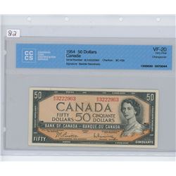 1954 50 DOLLAR BILL VF-20 CCCS