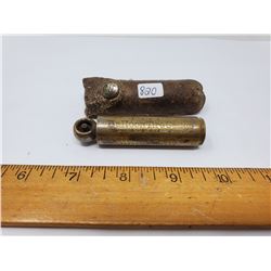 VINTAGE 1926 SCHRADERS TIRE GUAGE & LEATHER CASE