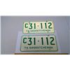 Image 1 : 1974 SASK LICENSE PLATES
