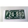 Image 1 : 1956 SASK LICENSE PLATE