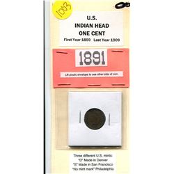 1891 US CENT