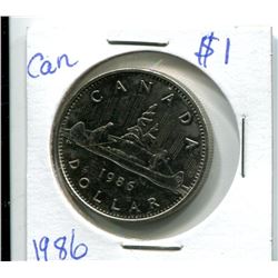 1986 CANADIAN $1.00 PIECES