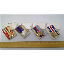 4 WAR MEDALS