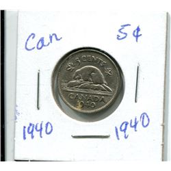 1940 CANADIAN NICKEL