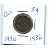 Image 1 : 1936 CANADIAN NICKEL 1922 CANADIAN NICKEL