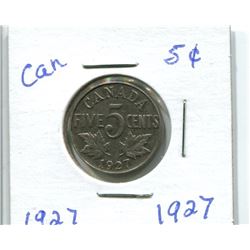 1927 CANADIAN NICKEL