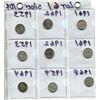 Image 2 : 9 SILVER DIMES