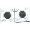 Image 1 : 2 NICKELS - 1952 AND 1953