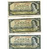 Image 1 : 3 X $20 BILL - 1954