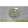 Image 2 : DEPRESSION GLASS AND GREEN DIVIDER DISH