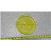 Image 4 : DEPRESSION GLASS AND GREEN DIVIDER DISH