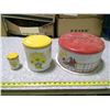 Image 1 : CAKE CANISTER C/W ANOTHER CANISTER SET