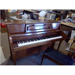 Wooden Upright Piano w/ Bench - Conn (58" x 22" x 42"H)