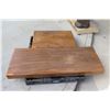 Image 1 : Qty 2 Large Solid Wood Slabs (5ft x 2ft and 3ft x 2ft)