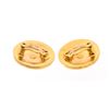 Image 1 : Chanel Gold CC Disc Clip-On Earrings