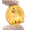 Image 2 : Chanel Gold CC Disc Clip-On Earrings