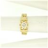 Image 8 : 14k Yellow Gold Open Work 0.43 ctw G VVS1 Round Brilliant Diamond Solitaire Ring