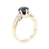 Image 4 : 1.55 ctw Sapphire and Diamond Ring - 14KT Yellow and White Gold
