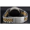 Image 2 : Rolex Mens 2 Tone 14K Black Tapestry Index 36MM Datejust Wristwatch