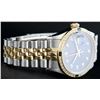 Image 5 : Rolex Mens 2 Tone 14K Blue Diamond & Sapphire Datejust Wriswatch