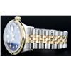 Image 6 : Rolex Mens 2 Tone 14K Blue Diamond & Sapphire Datejust Wriswatch
