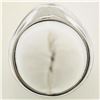Image 4 : Men's 14kt White Gold 0.25 ctw Bezel Round Diamond Solitaire Band Ring