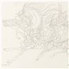Image 2 : Guillaume Azoulay, "Pen and Ink AD" Framed Original Drawing, Hand Signed with Letter of Authenticity