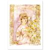 Image 1 : "Flora" Limited Edition Lithograph by Edna Hibel (1917-2014), Numbered and Hand Signed with Certific