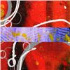 Image 2 : George Marlowe, "Circular" Hand Signed Original Acrylic Painting on Canvas with Certificate of Authe