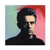 Image 1 : Steve Kaufman (1960-2010), "James Dean" Hand Painted Unique Variation Hand Pulled Silkscreen on Canv