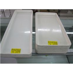 A LOT OF WHITE TRAYS
