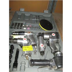 COMPLETE AIR TOOL KIT WITH SANDER, AIR RATCHET, AIR IMPACT, AIR HAMMER, AIR DRILL, ETC.