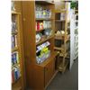 Image 1 : SLIDING DOOR GLASS TEAK CABINET SHELF UNIT