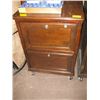 Image 1 : WOODEN 2 DRAWER FILE CABINET ON CASTORS