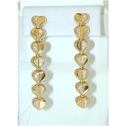 820 ENIGMA "Gianni Bulgari" 18k Gold Dia Earrings