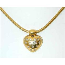 834 SALAVETTI 18K Gold Necklace w/Diamond Pendant