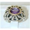Image 1 : 835 BJC Silver/14K Gold Amethyst Ring