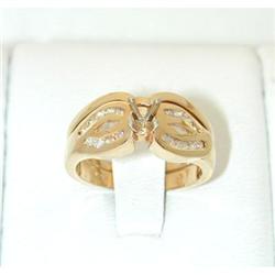 867 14K Gold Diamond Ring set