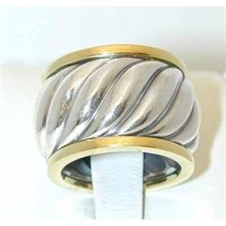 8355 DAVID YURMAN Silver/18k Gold Ring