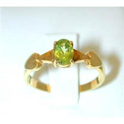 483 14K Gold Peridot Ring