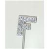 Image 1 : 372 14k White Gold Diamond Pin