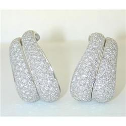 3868 SALAVETTI 18K White Gold Diamond Earrings