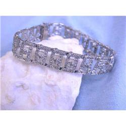 8403 14k White Gold Diamond Bracelet