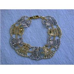 8533 14k Yellow and White Gold Bracelet