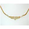 Image 1 : 846 18K Gold Diamond Necklace