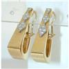 Image 1 : 862 14k Gold Diamond Earrings